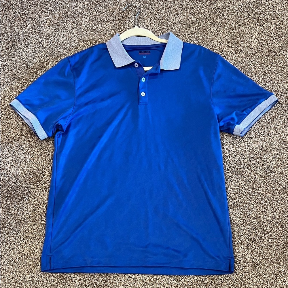 Quieti like new Classic Blue Polo Shirt